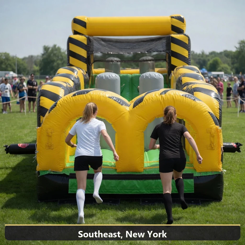 Inflatable obstacle course rental for events in Southeast, New York