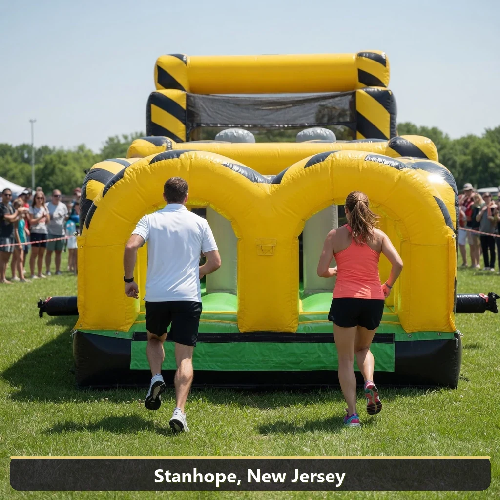 Inflatable obstacle course rental for events in Stanhope, New Jersey