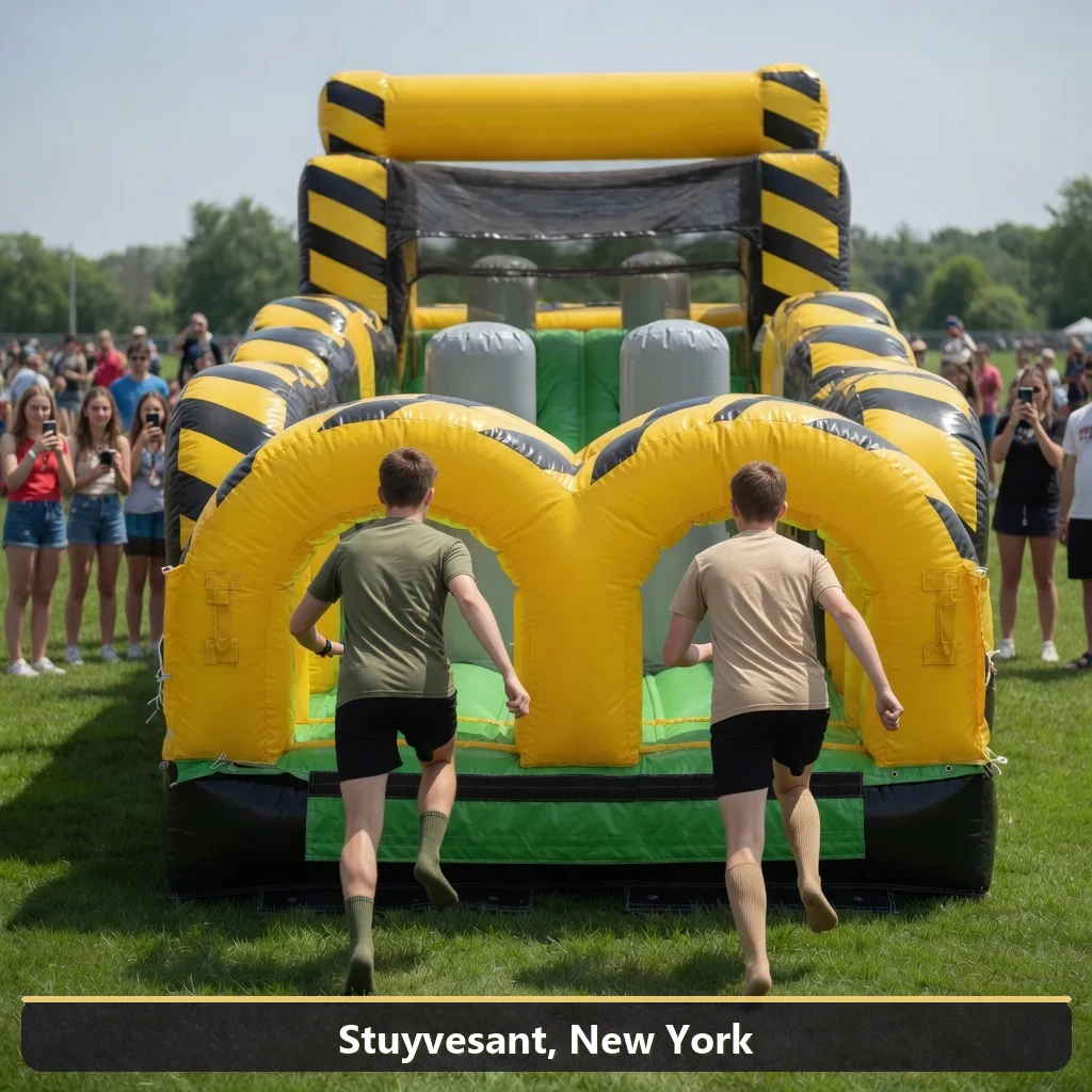 Inflatable obstacle course rental for events in Stuyvesant, New York