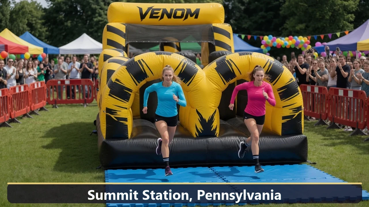Inflatable obstacle course rental for events in Summit Station, Pennsylvania