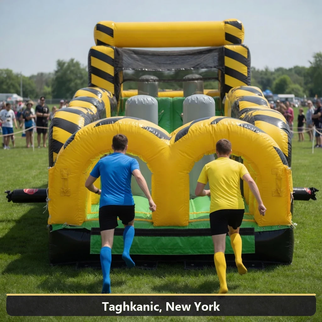 Inflatable obstacle course rental for events in Taghkanic, New York
