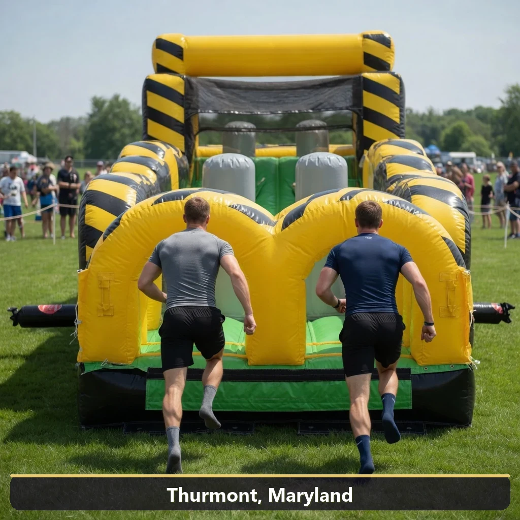 Inflatable obstacle course rental for events in Thurmont, Maryland
