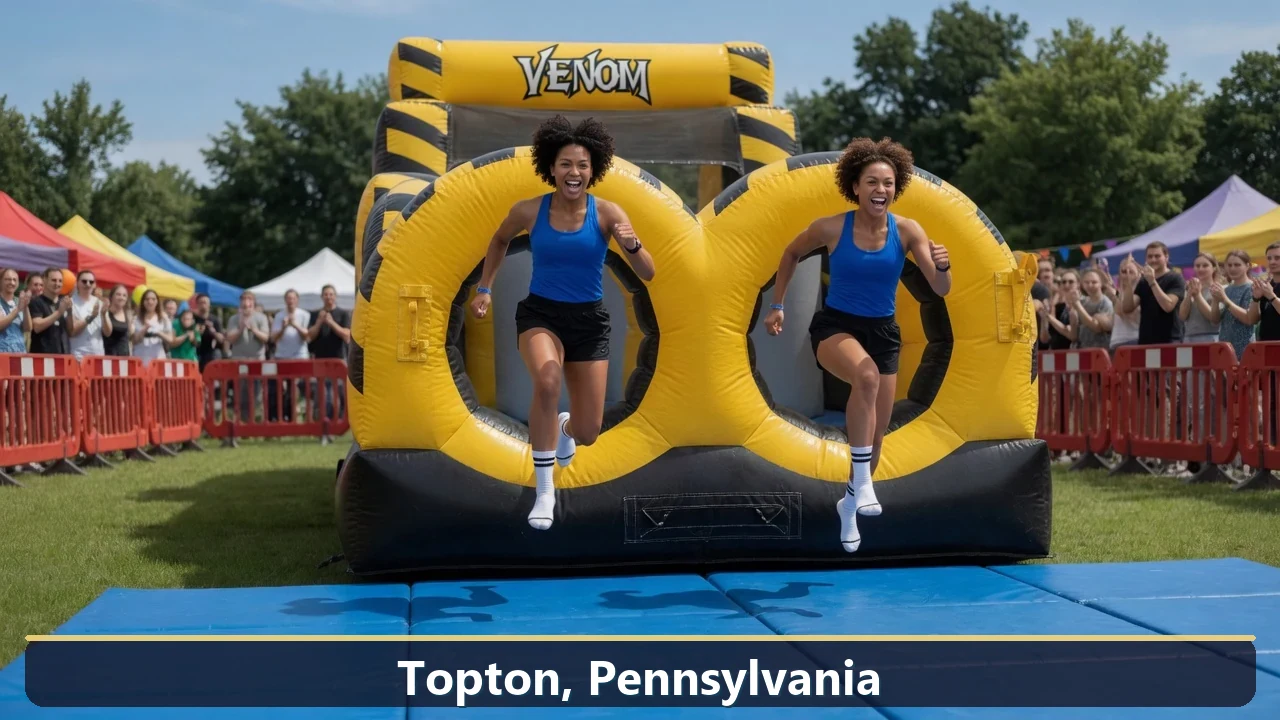 Inflatable obstacle course rental for events in Topton, Pennsylvania