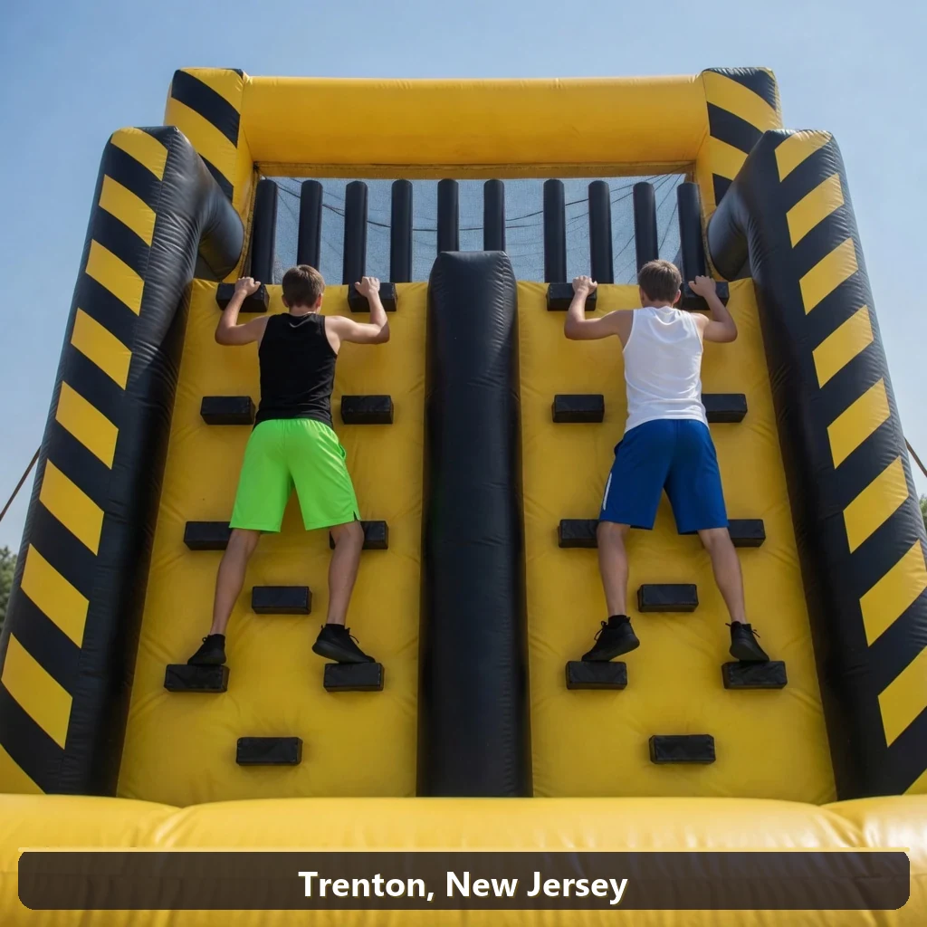 Inflatable obstacle course rental for events in Trenton, New Jersey