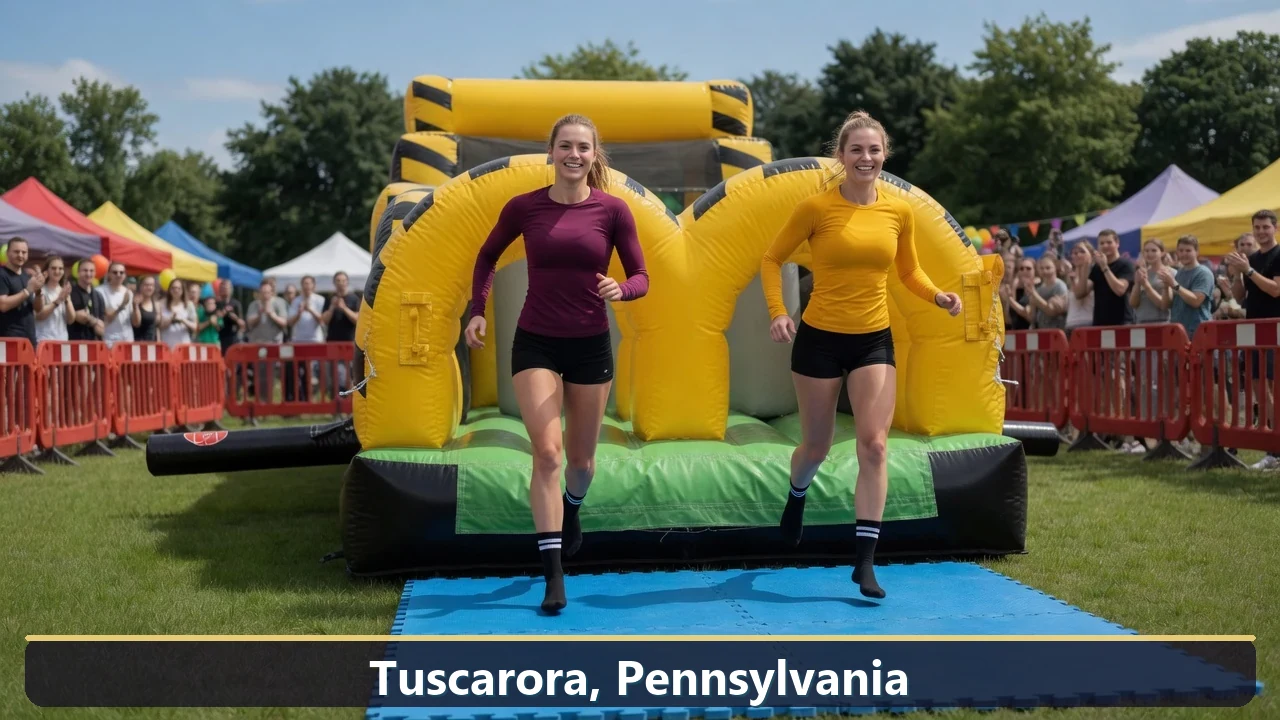 Inflatable obstacle course rental for events in Tuscarora, Pennsylvania