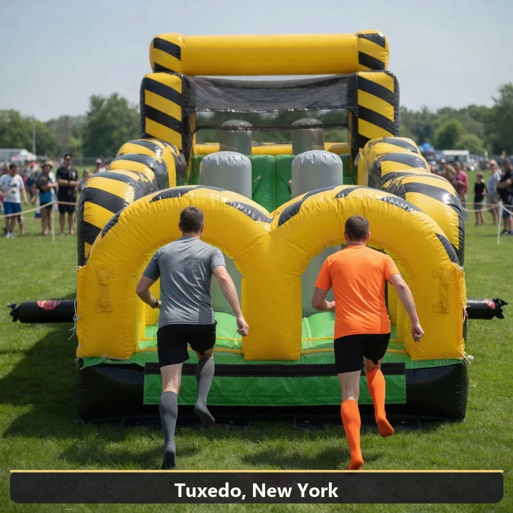 Inflatable obstacle course rental for events in Tuxedo, New York