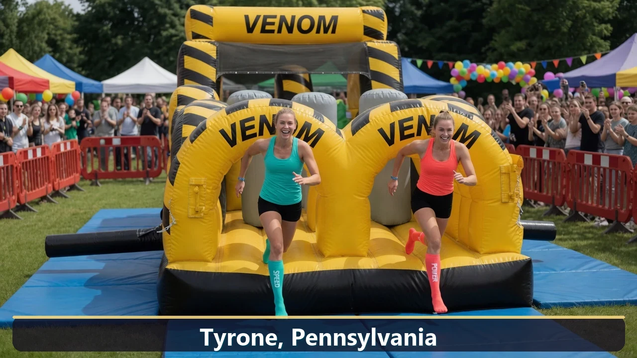 Inflatable obstacle course rental for events in Tyrone, Pennsylvania