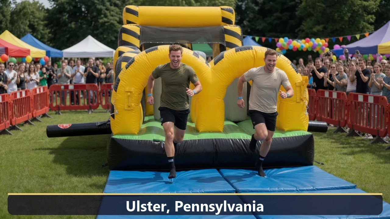 Inflatable obstacle course rental for events in Ulster, Pennsylvania
