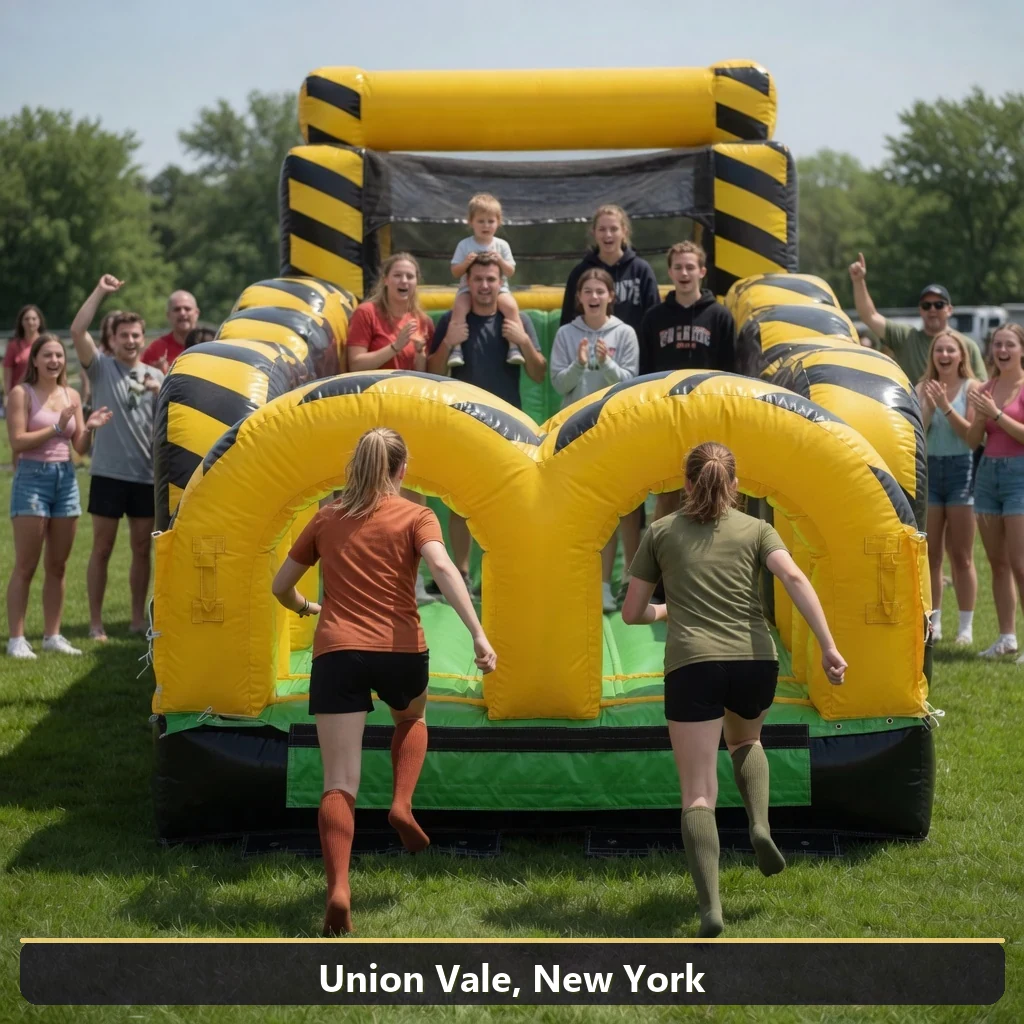 Inflatable obstacle course rental for events in Union Vale, New York