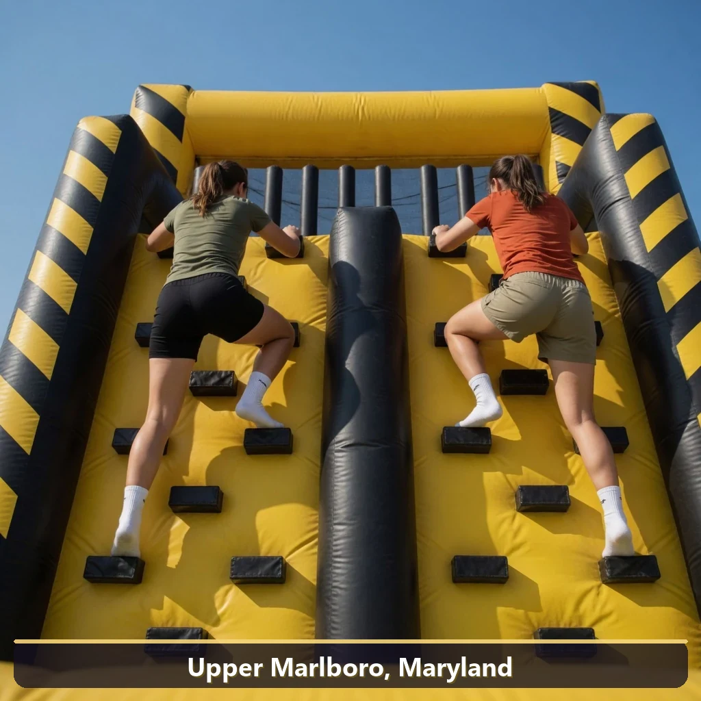Inflatable obstacle course rental for events in Upper Marlboro, Maryland