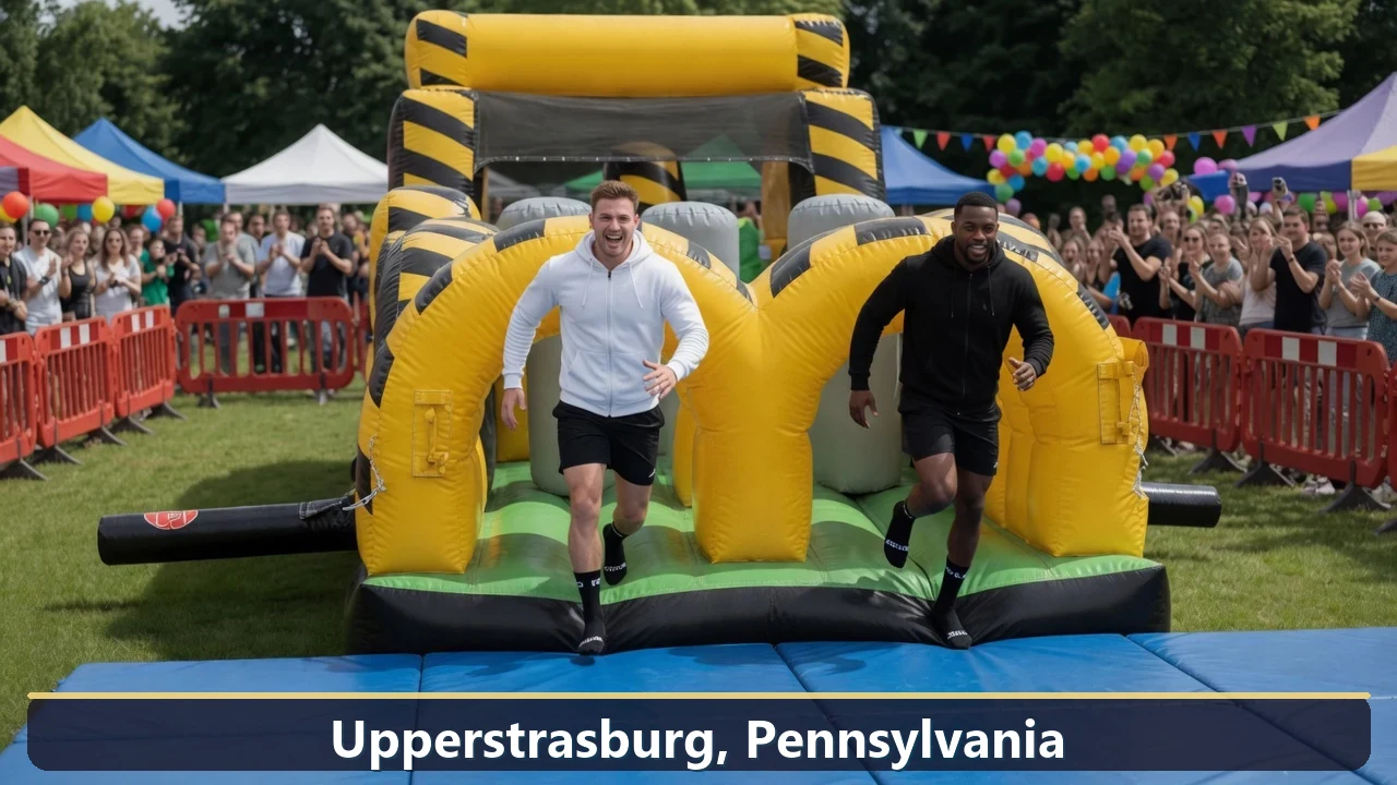 Inflatable obstacle course rental for events in Upperstrasburg, Pennsylvania