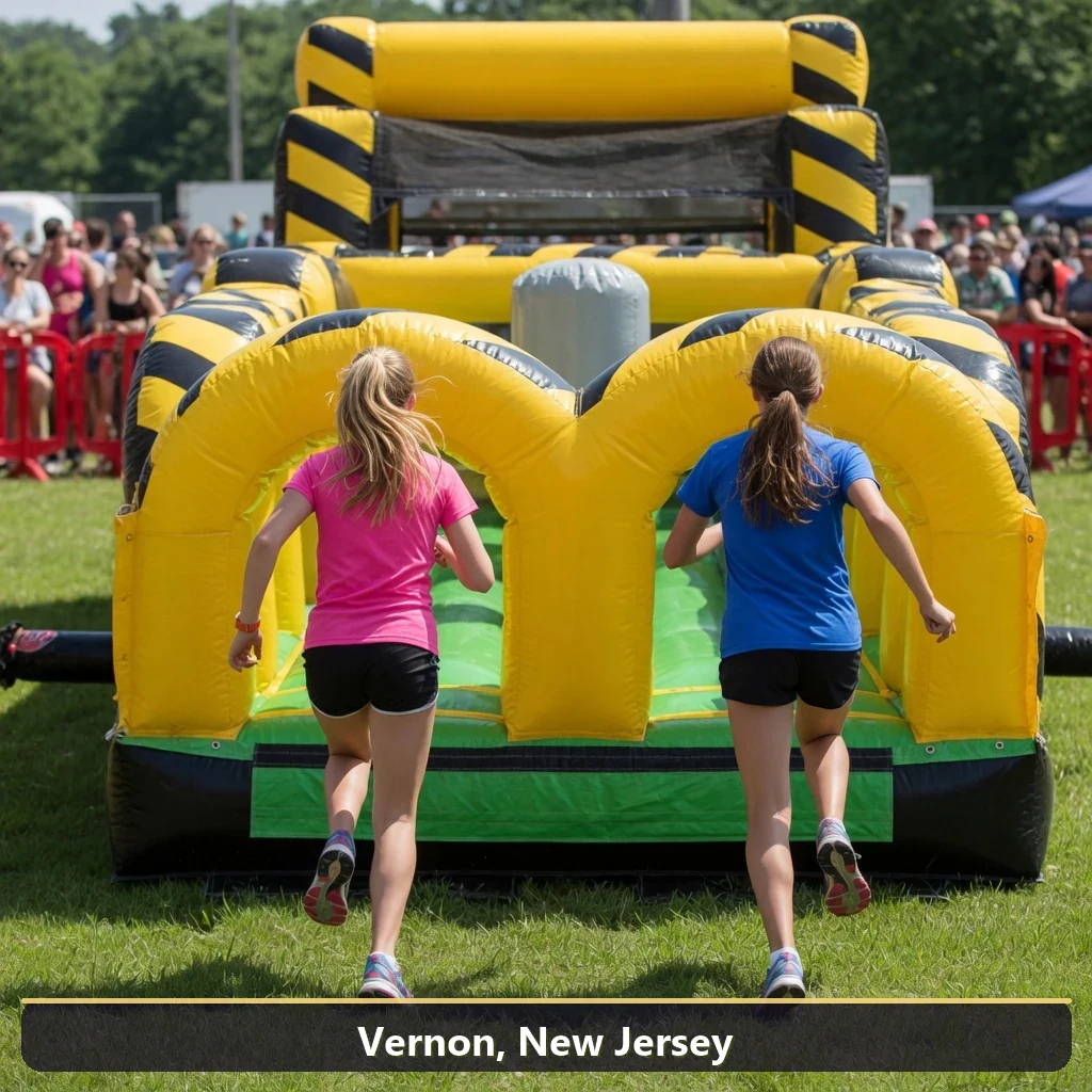 Inflatable obstacle course rental for events in Vernon, New Jersey