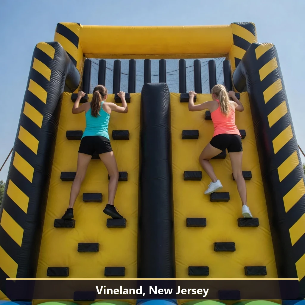 Inflatable obstacle course rental for events in Vineland, New Jersey