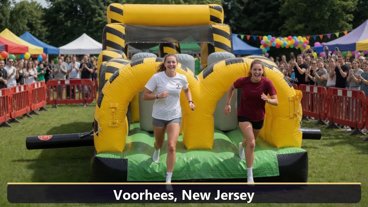 Inflatable obstacle course rental for events in Voorhees, New Jersey