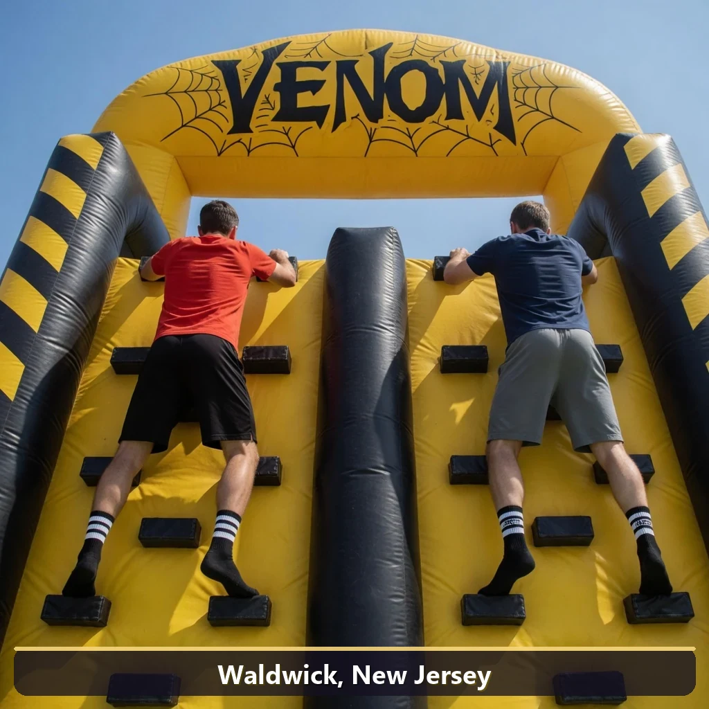 Inflatable obstacle course rental for events in Waldwick, New Jersey