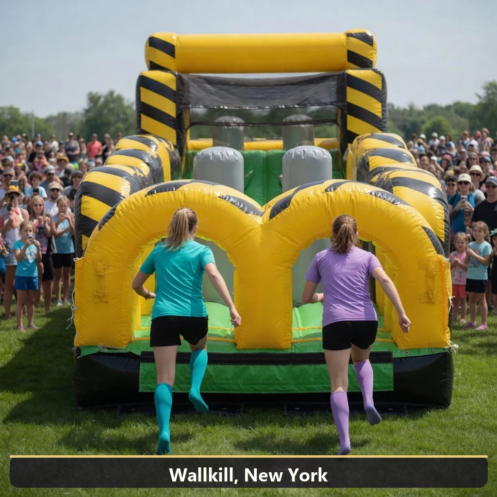 Inflatable obstacle course rental for events in Wallkill, New York