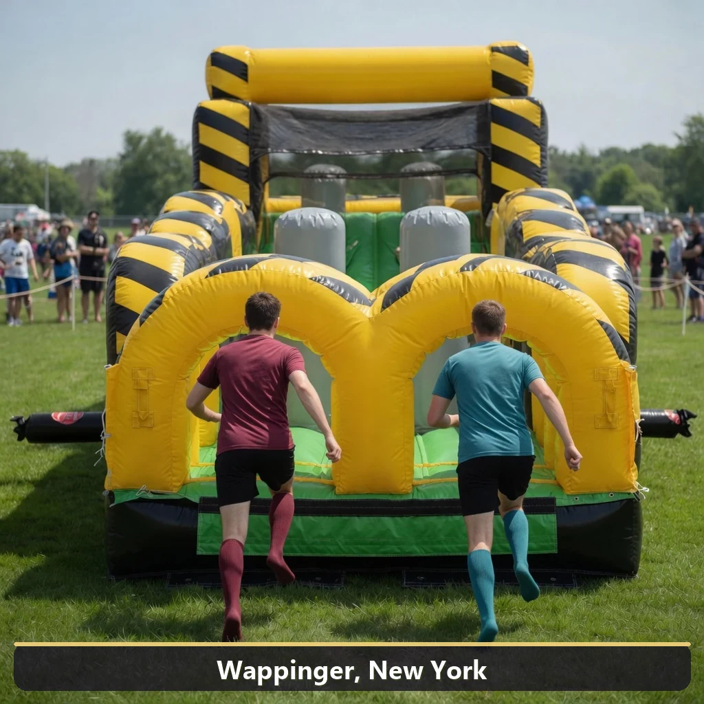 Inflatable obstacle course rental for events in Wappinger, New York