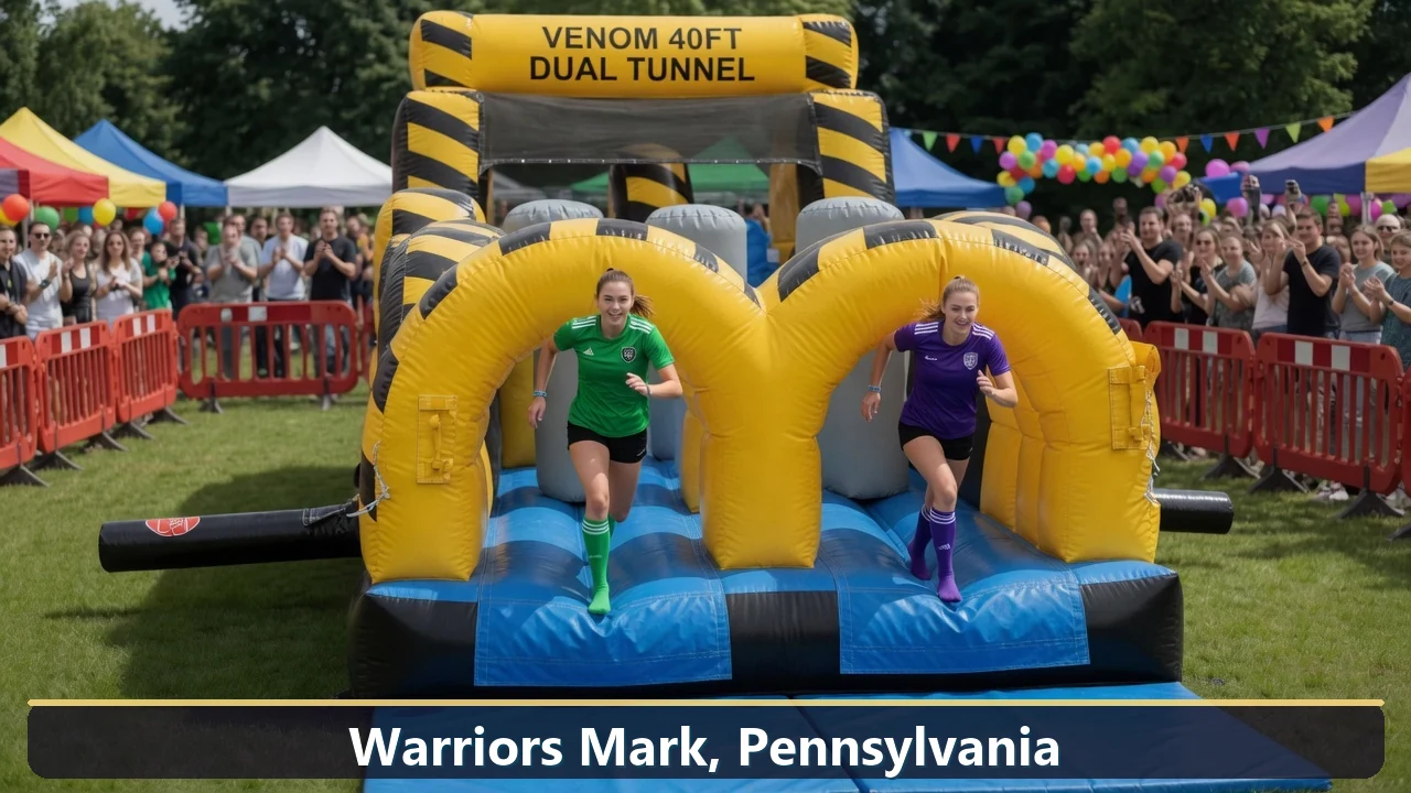 Inflatable obstacle course rental for events in Warriors Mark, Pennsylvania