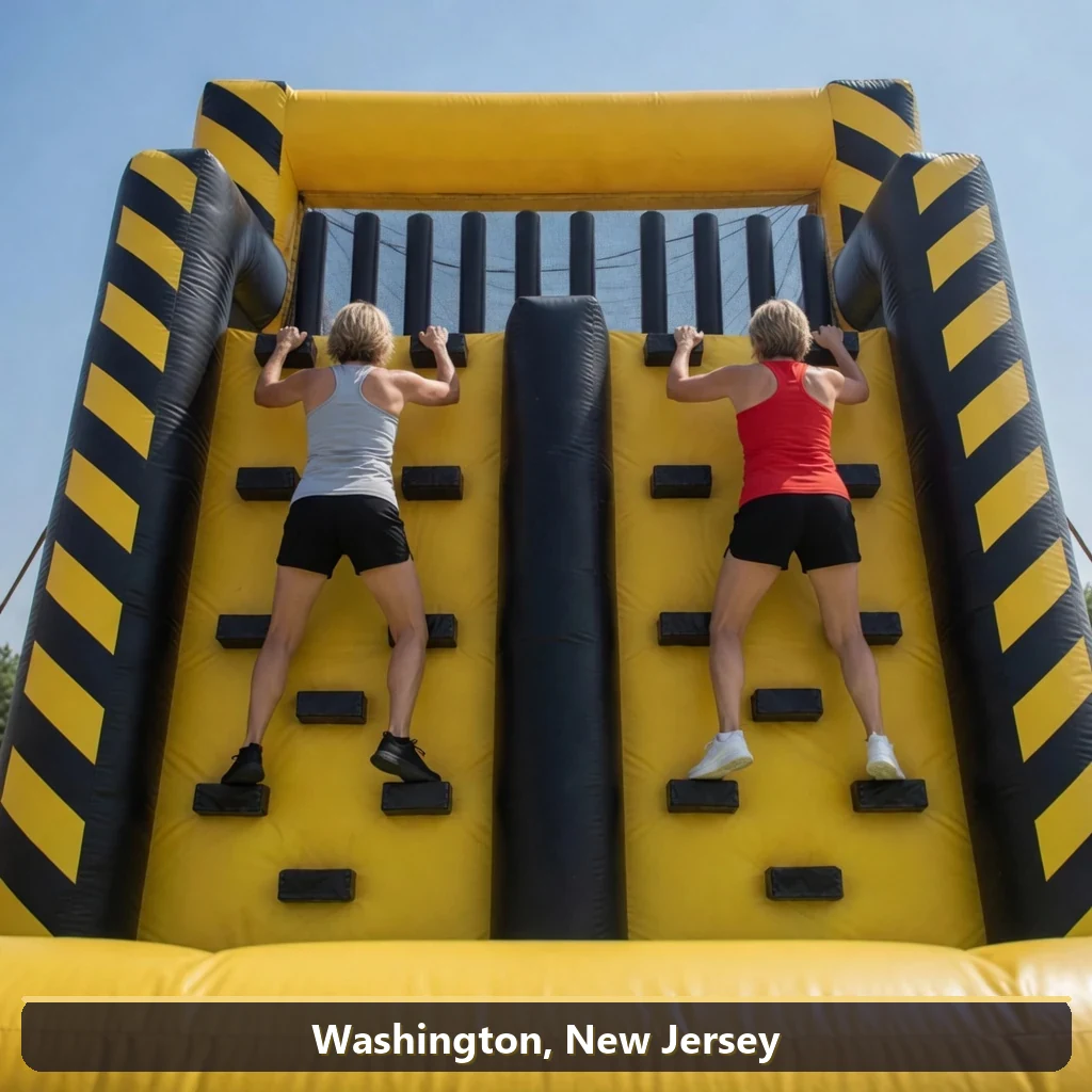 Inflatable obstacle course rental for events in Washington, New Jersey