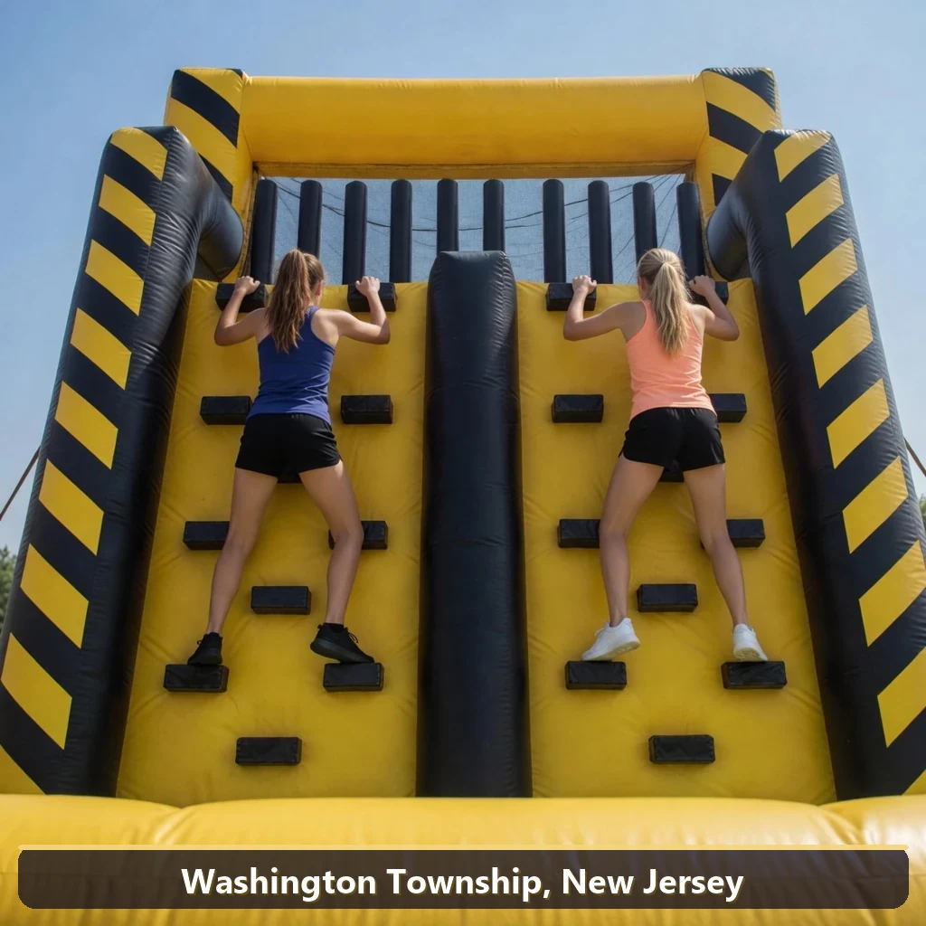 Inflatable obstacle course rental for events in Washington Township, New Jersey