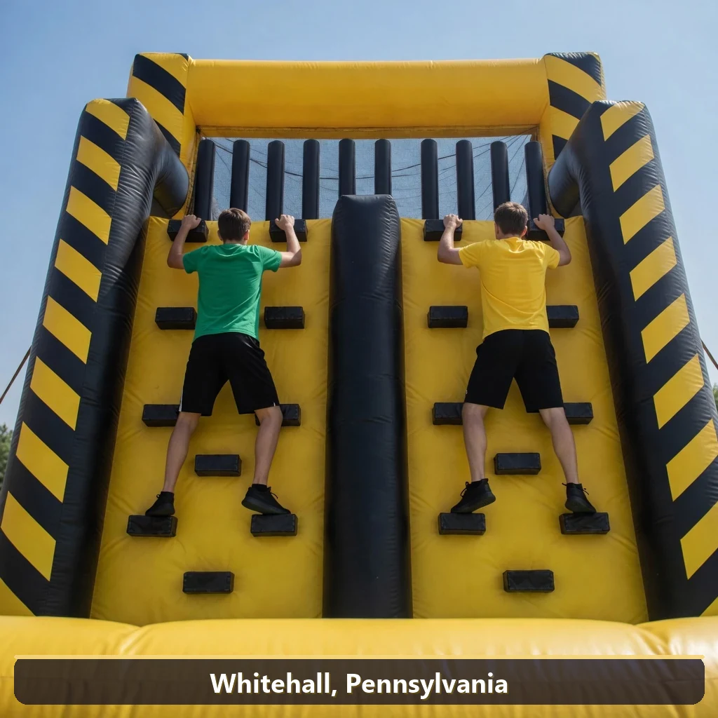 Inflatable obstacle course rental for events in Whitehall, Pennsylvania