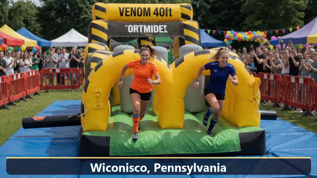 Inflatable obstacle course rental for events in Wiconisco, Pennsylvania