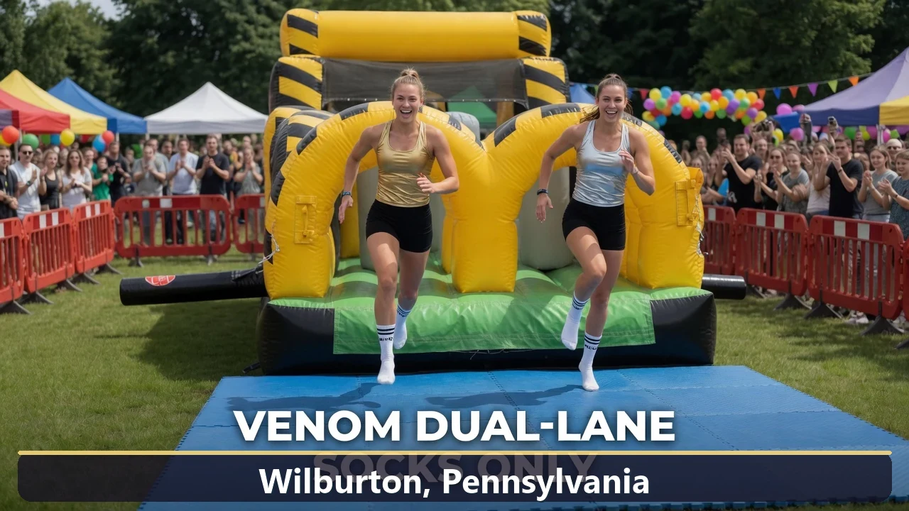 Inflatable obstacle course rental for events in Wilburton, Pennsylvania