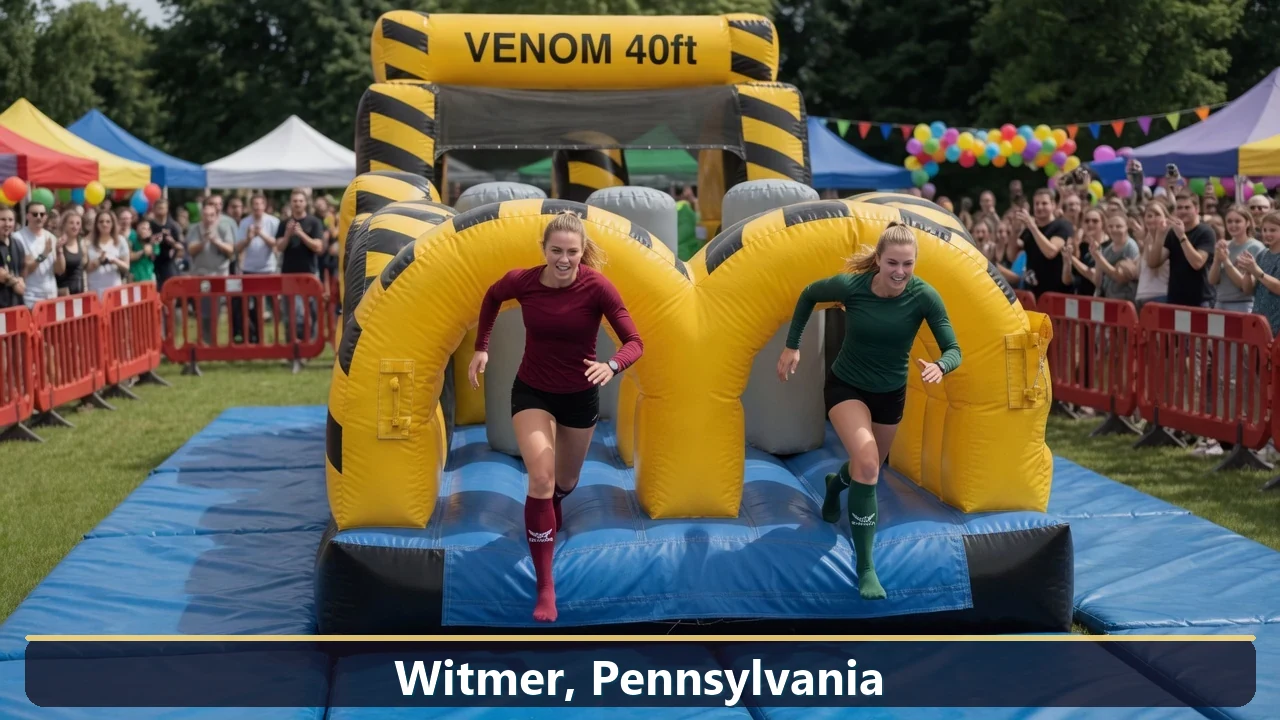 Inflatable obstacle course rental for events in Witmer, Pennsylvania
