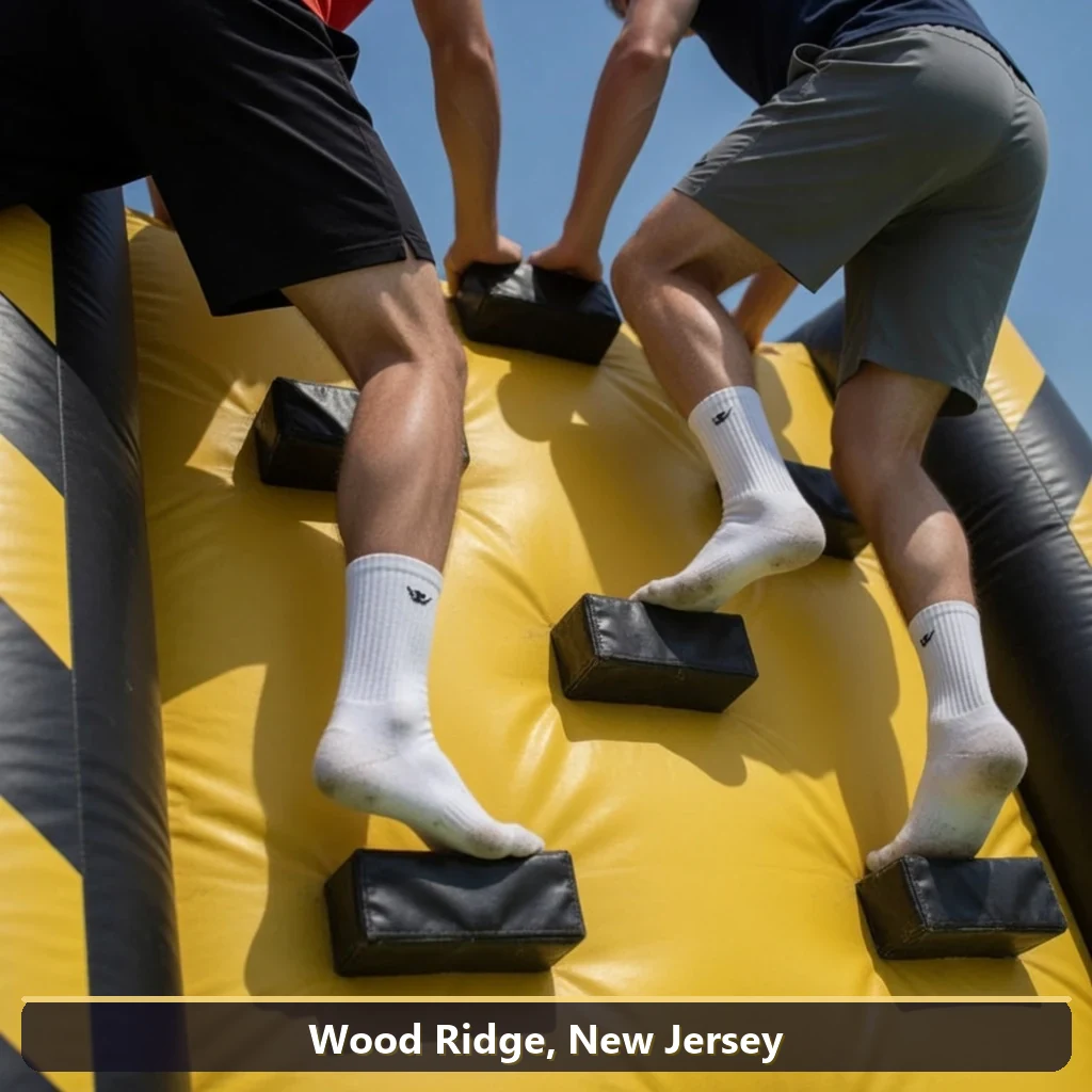 Inflatable obstacle course rental for events in Wood Ridge, New Jersey