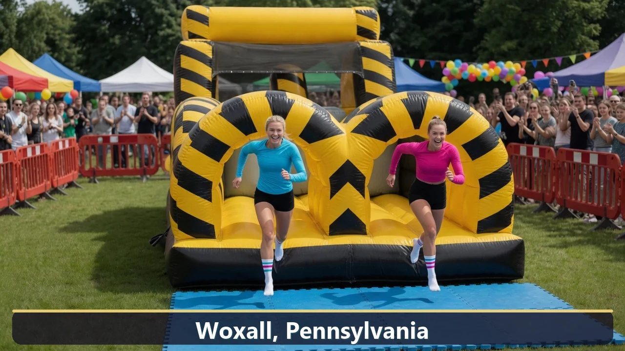 Inflatable obstacle course rental for events in Woxall, Pennsylvania