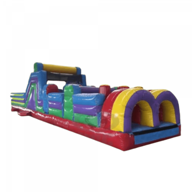 40' Obstacle Course 8 Elements 5 Colors rental image for Alexandria VA party rental planning