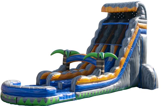 24ft Lava Rush Dual Lane Water Slide rental image for Alexandria VA party rental planning