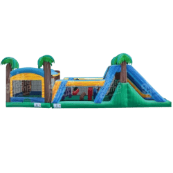 45' Tropical Bounce House Obstacle rental image for Alexandria VA party rental planning