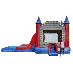 Castle Slide Combo (Wet or Dry) rental image for Alexandria VA party rental planning