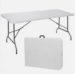 White 6' Rectangular Tables rental image for Alexandria VA party rental planning