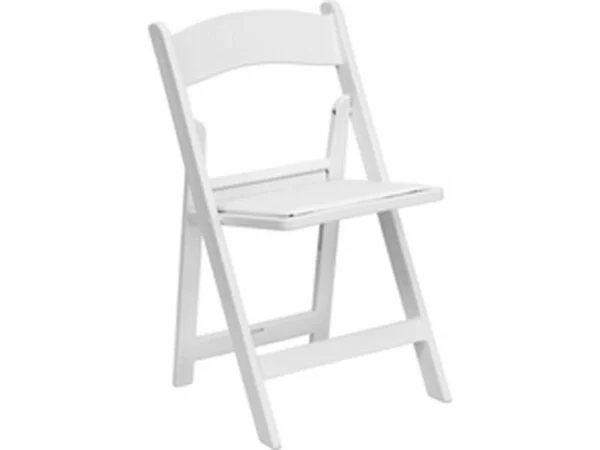 White Padded Folding Chair rental image for Alexandria VA party rental planning