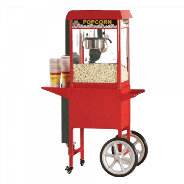 Popcorn Machine with Cart (12 oz) rental image for Alexandria VA party rental planning