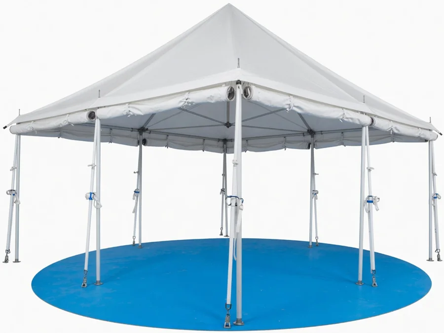 All Peak Pole Tent w/ White Top tent rentals option for Atlanta, GA