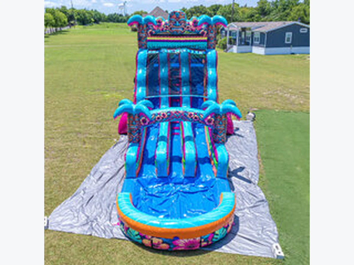 Aloha Splash Double Lane water slide rentals option for Asheville, NC