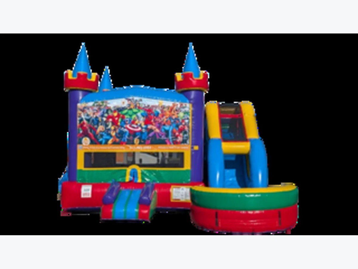 Avengers Bounce house w/slide wet or dry bounce house rentals option for Tampa, FL