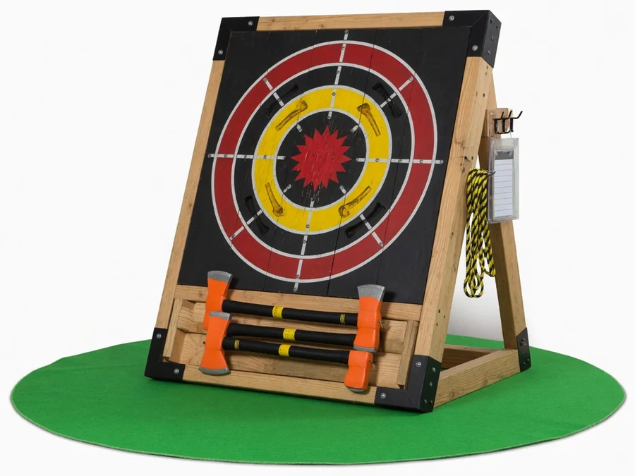 Battle Axe Throw interactive game rentals option for Hilton Head Island, SC