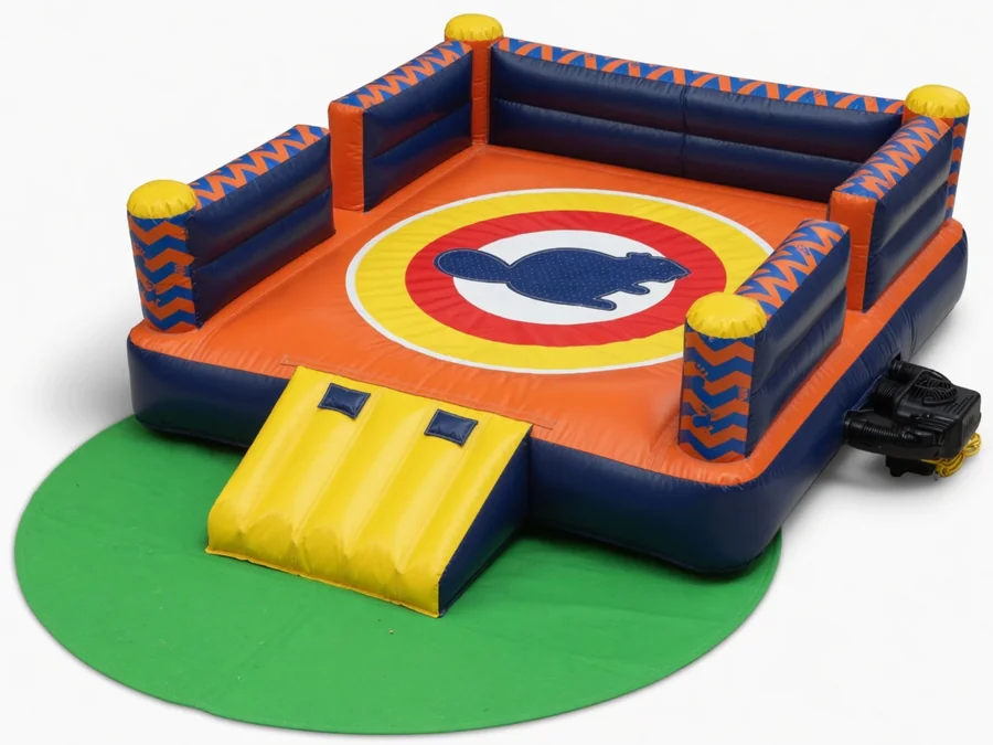 BH-17 Green & Purple Bounce House bounce house rentals option for Augusta, ME