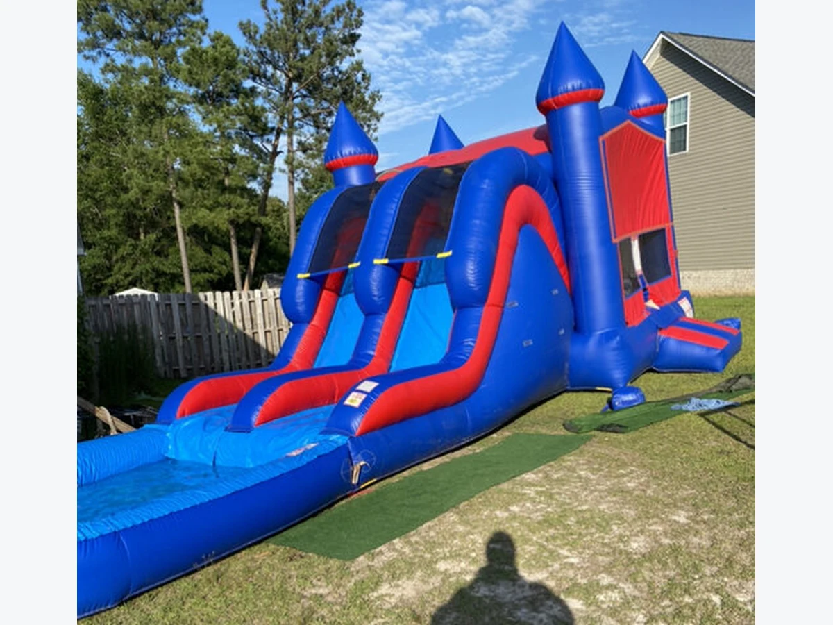 Big Blue Combo (Dry) bounce house rentals option for Fayetteville, NC