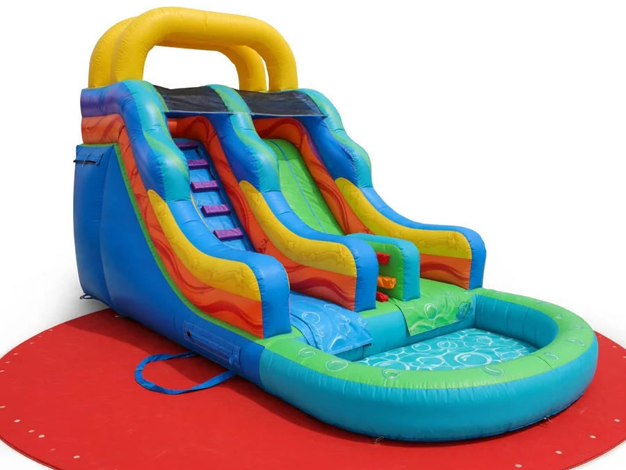 Big Blue Combo (Wet) bounce house rentals option for Fayetteville, NC