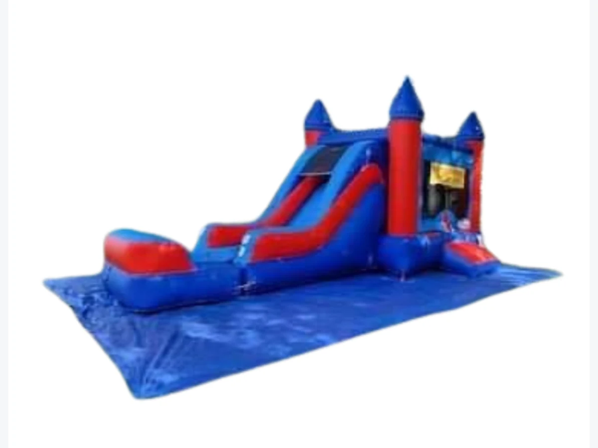 Blue and Red Combo (dry) bounce house rentals option for Bridgeport, CT