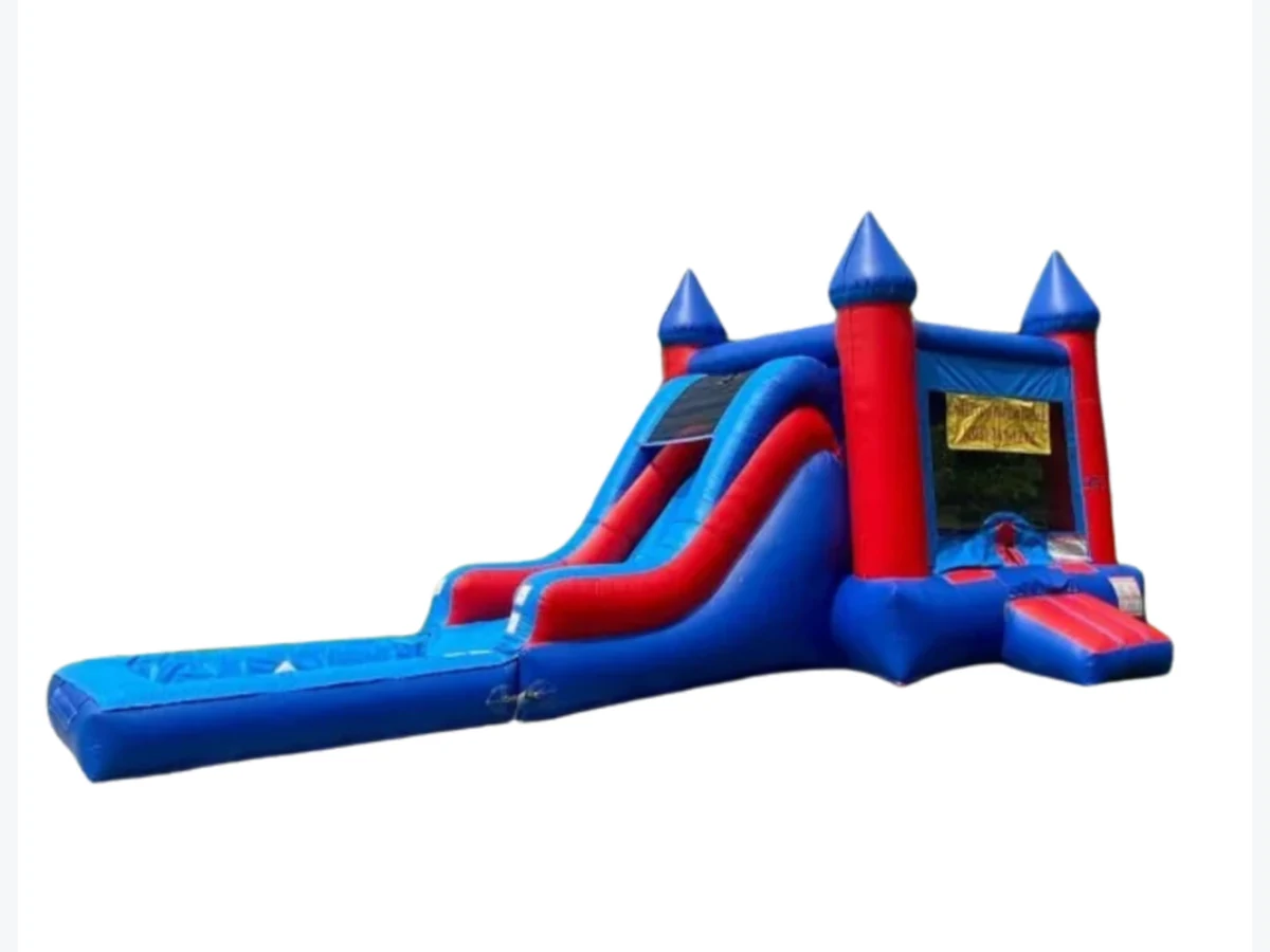 Blue and Red Combo (Wet) bounce house rentals option for Bridgeport, CT