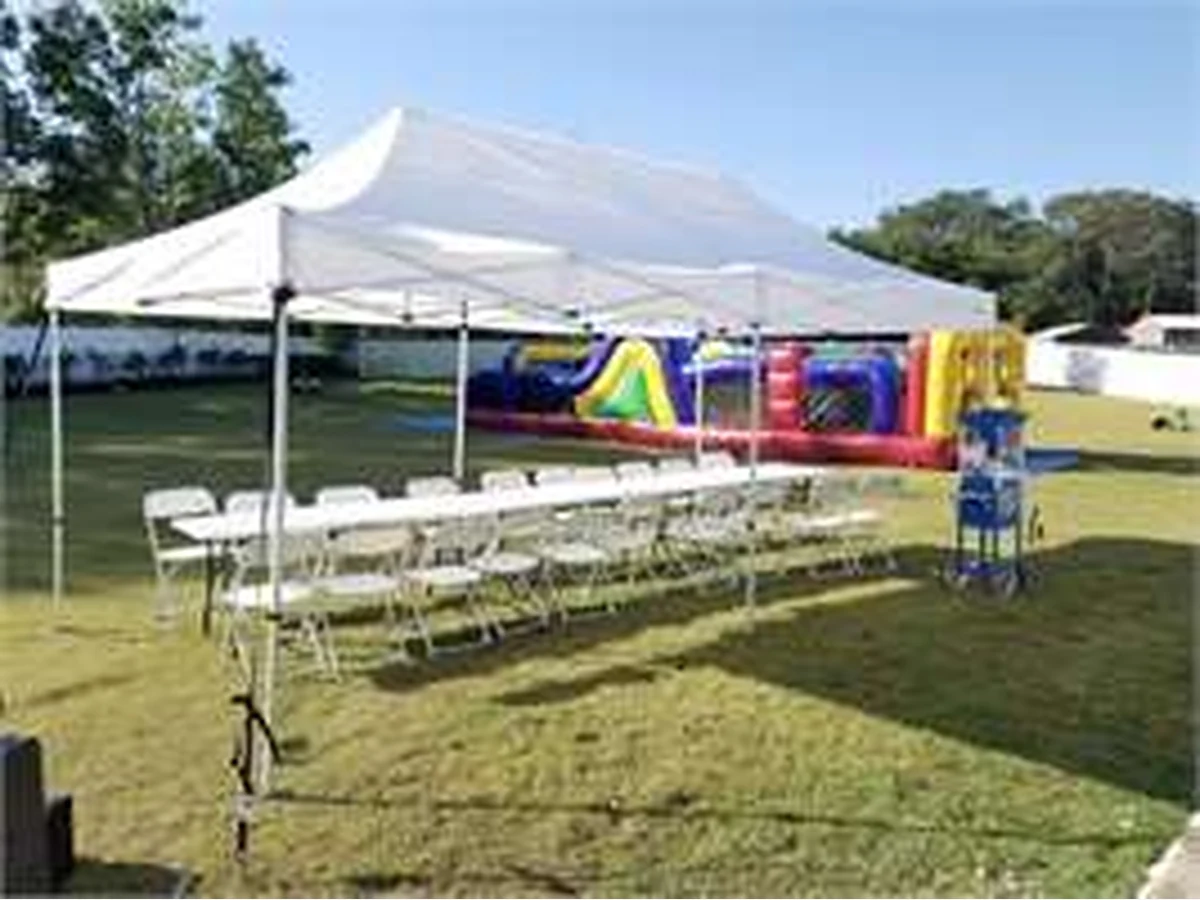 Bounce and Seating Package table and chair rentals option for Roanoke, VA