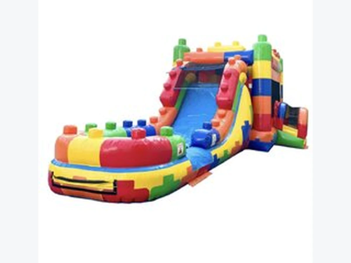 Building Block Combo Wet/Dry bounce house rentals option for New Britain, CT