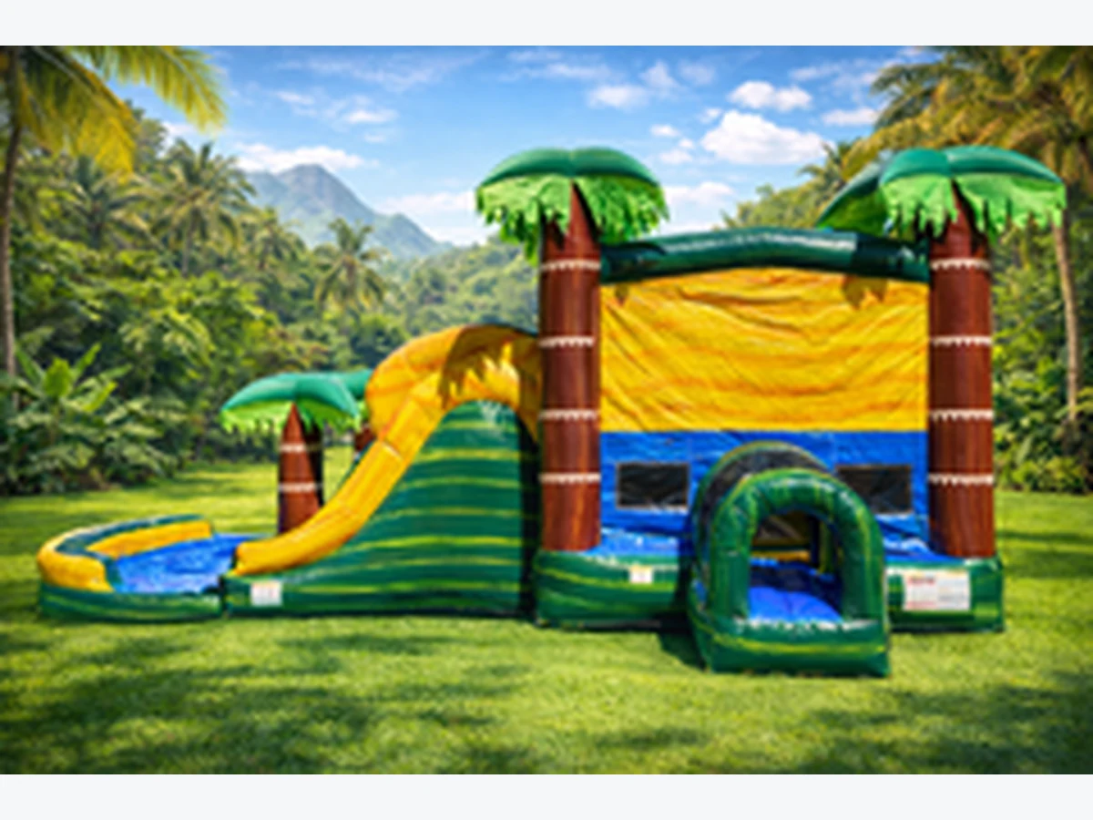 CALI PALMS DUAL LANE BOUNCE HOUSE WET/DRY bounce house rentals option for Cape Coral, FL