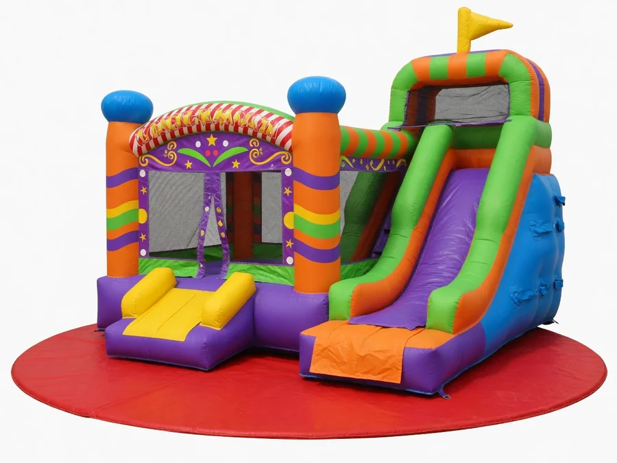 Carnival Bounce House W/Slide Combo bounce house rentals option for Tallahassee, FL